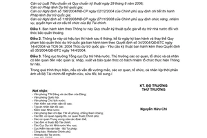 Thông tư 42/2010/TT-BTC Quy chuẩn kỹ thuật quốc gia dự trữ nhà nước thóc bảo quản thoáng