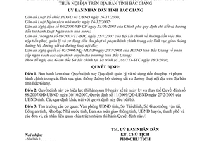 Quyết định 20/2010/QĐ-UBND quản lý sử dụng tiền thu phạt vi phạm hành chính