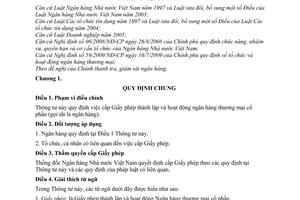Thông tư 09/2010/TT-NHNN cấp Giấy phép thành lập hoạt động ngân hàng thương mại cổ phần