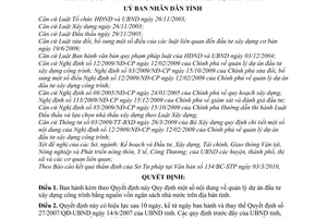 Quyết định 09/2010/QĐ-UBND quản lý dự án đầu tư xây dựng công trình bằng nguồn vốn ngân sách nhà nước Tỉnh Hà Tĩnh