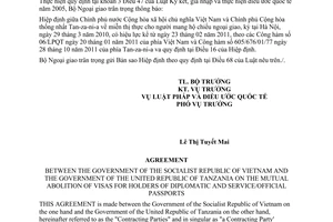Hiệp định miễn thị thực cho người mang hộ chiếu ngoại giao