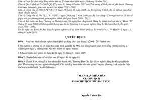 Quyết định 23/2010/QĐ-UBND  chuẩn nghèo thành phố áp dụng cho giai đoạn 3 (2009 - 2015)