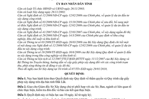 Quyết định 09/2010/QĐ-UBND thẩm quyền Quy trình cấp giấy