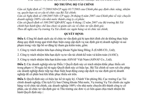 Quyết định 670/QĐ-BTC công bố danh sách tổ chức tư vấn định giá bị đình chỉ cung cấp dịch vụ xác định giá trị doanh nghiệp cổ phần hóa