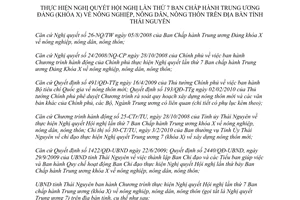 Chương trình 420/CT-UBND năm 2010 về thực hiện Nghị quyết 26-NQ/TW