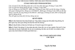 Quyết định 05/2010/QĐ-UBND sử dụng tạm thời phần lòng đường hè phố