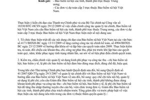 Công văn 938/BHXH-BC chấn chỉnh công tác quản lý tài chính