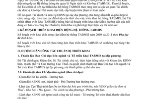 Công văn 3213/BTC-KBNN hướng dẫn công tác chuẩn bị triển khai hệ thống TABMIS