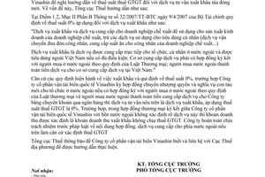 Công văn 857/TCT-KK thuế suất thuế GTGT dịch vụ tư vấn xuất khẩu