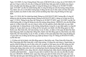 Công văn 548/UBCK-PTTT công bố thông tin cổ đông nội bộ khi thực hiện giao dịch cổ phiếu công ty niêm yết