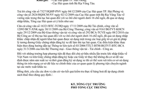 Công văn 1157/TCHQ-GSQL thủ tục nhập khẩu xe ôtô chở người dưới 16 chỗ ngồi, đã qua sử dụng
