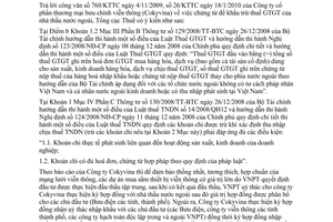 Công văn 737/TCT-CS chứng từ kê khai thuế giá trị gia tăng tính vào chi phí khoản thuế nộp thay nhà thầu nước ngoài