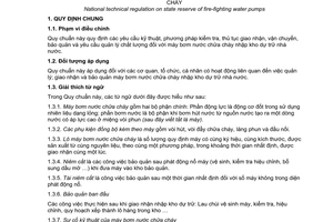 Quy chuẩn kỹ thuật Quốc gia QCVN 10:2010/BTC về dự trữ nhà nước đối với máy bơm nước chữa cháy do Bộ Tài chính ban hành