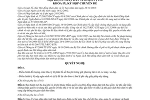 Nghị quyết 07/2010/NQ-HĐND điều chỉnh phí lệ phí