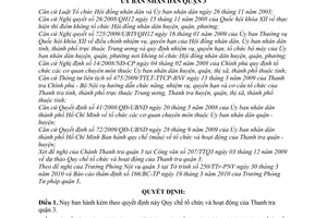 Quyết định 05/2010/QĐ-UBND Quy chế tổ chức hoạt động Thanh tra quận 3