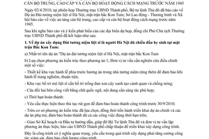 Thông báo 101/TB-UBND kết luận tại cuộc họp Thường trực UBND thành phố