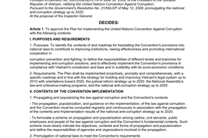 Decision No. 445/QD-TTg approving the plan for implementing The United Nations