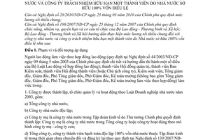 Thông tư 06/2010/TT-BLĐTBXH hướng dẫn thực hiện mức lương tối thiểu chung công ty nhà nước công ty trách nhiệm hữu hạn một thành viên