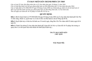 Quyết định 18/2010/QĐ-UBND bãi bỏ Quyết định 279/2004/QĐ-UB