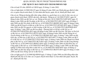 Quyết định 1592/QĐ-UBND mẫu Quyết định chức năng,, nhiệm vụ, quyền hạn cơ cấu tổ