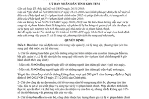 Quyết định 10/2010/QĐ-UBND định mức chi xử lý tang vật phương tiện