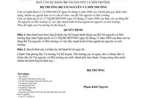 Quyết định 675/QĐ-BTNMT Kế hoạch hành động Đẩy mạnh kinh tế hóa