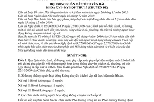 Nghị quyết 03/2010/NQ-HĐND chức danh số lượng mức phụ cấp