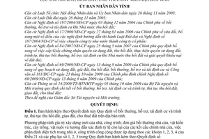 Quyết định 11/2010/QĐ-UBND bồi thường, hỗ trợ, tái định cư trình tự, thủ tục thu hồi đất, giao đất, cho thuê đất tỉnh Thừa Thiên Huế