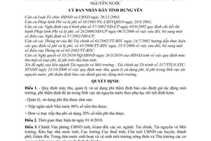 Quyết định 08/2010/QĐ-UBND mức thu quản lý sử dụng phí thẩm định
