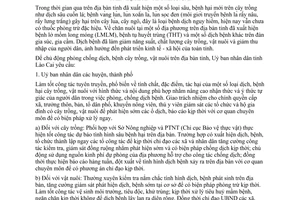 Chỉ thị 02/2010/CT-UBND phòng chống dịch bệnh cây trồng vật nuôi Lào Cai