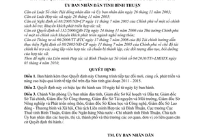 Quyết định 16/2010/QĐ-UBND Chương trình tiếp tục đổi mới, củng cố