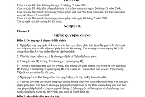 Nghị định 40/2010/NĐ-CP  kiểm tra xử lý văn bản quy phạm pháp luật