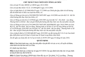 Quyết định 35/QĐ-UBND 2010 mức thu một phần viện phí cơ sở y tế tuyến xã Lai Châu