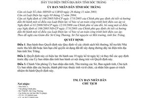 Quyết định 05/2010/QĐ-UBND  chính sách bồi thường, hỗ trợ khi Nhà nước thu hồi đất làm hạn chế quyền sử dụng đất xây dựng đường dây tải điện