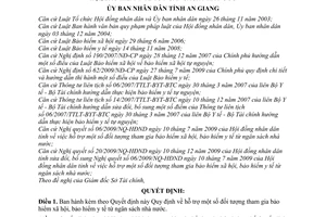 Quyết định 15/2010/QĐ-UBND  hỗ trợ tham gia bảo hiểm xã hội, bảo hiểm y tế từ ngân sách nhà nước