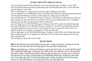 Quyết định 16/2010/QĐ-UBND  phân cấp quản lý, sử dụng tài sản nhà nước Tỉnh An Giang