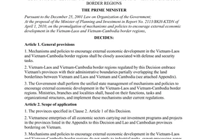 Decision No. 482/QD-TTg promulgating mechanisms and policies to encourage extern