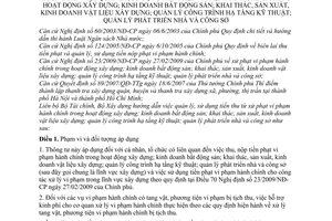 Thông tư liên tịch 50/2010/TTLT-BTC-BXD quản lý sử dụng tiền phạt vi phạm