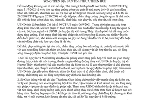 Chỉ thị 12/2010/CT-UBND quản lý nhà nước khảo sát, thăm dò, khai thác cát, sỏi