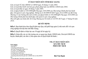Quyết định 41/2010/QĐ-UBND Quy chế phối hợp quản lý nhà nước cụm công nghiệp