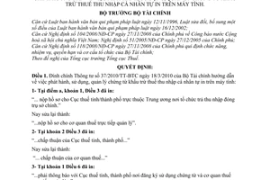 Quyết định 814/QĐ-BTC đính chính Thông tư 37/2010/TT-BTC