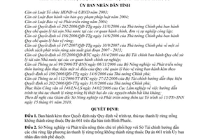 Quyết định 12/2010/QĐ-UBND trình tự, thủ tục thanh lý rừng