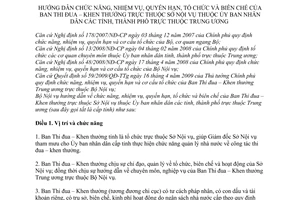 Thông tư 01/2010/TT-BNV hướng dẫn chức năng, nhiệm vụ, quyền hạn, tổ chức biên chế Ban Thi đua – Khen thưởng Sở Nội vụ
