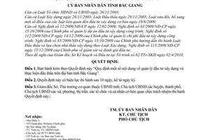 Quyết định 43/2010/QĐ-UBND quản lý đầu tư xây dựng