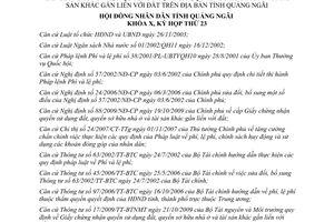 Nghị quyết 07/2010/NQ-HĐND lệ phí cấp giấy chứng nhận quyền sử dụng đất Quảng Ngãi