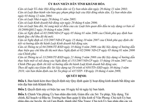 Quyết định 15/2010/QĐ-UBND quản lý hoạt động kinh doanh bất động sản