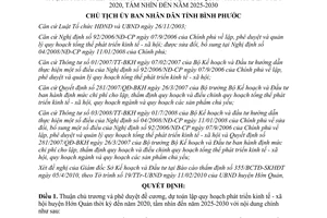 Quyết định 933/QĐ-UBND năm 2010 phát triển kinh tế xã hội huyện Hớn Quản Bình Phước