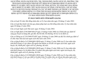 Quyết định 13/2010/QĐ-UBND sửa đổi phân cấp nguồn thu nhiệm vụ chi ngân sách Kiên Giang