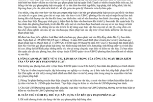 Chỉ thị 03/2010/CT-UBND chấn chỉnh, tăng cường công tác soạn thảo,