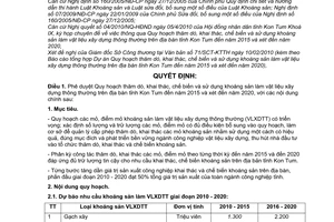 Quyết định 12/2010/QĐ-UBND phê duyệt Quy hoạch thăm dò, khai thác, chế biến